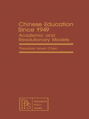 cover image of Chinese Education Since 1949